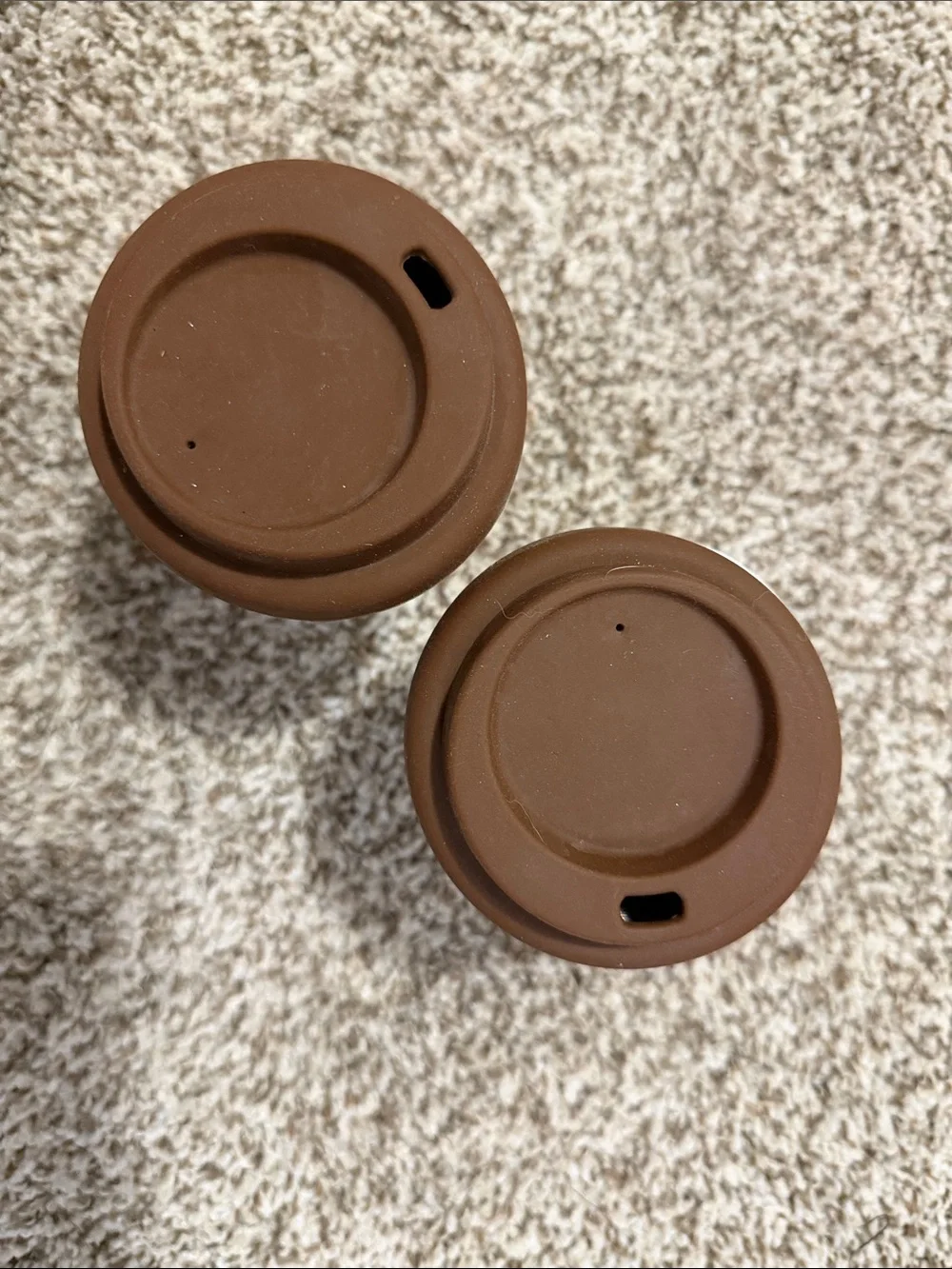 2 Breville Stainless Steel Cup with Brown Silicone Lid